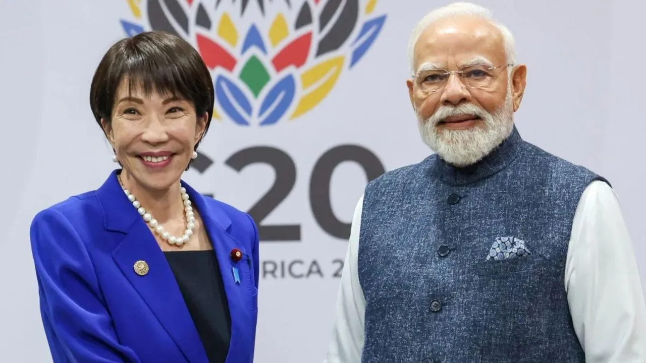 pm narendra modi meet japan prime minister sanae takaichi | pm narendra modi | japan prime minister | sanae takaichi