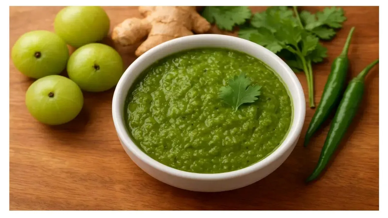 indian gooseberry chutney recipe with a smoky flavour