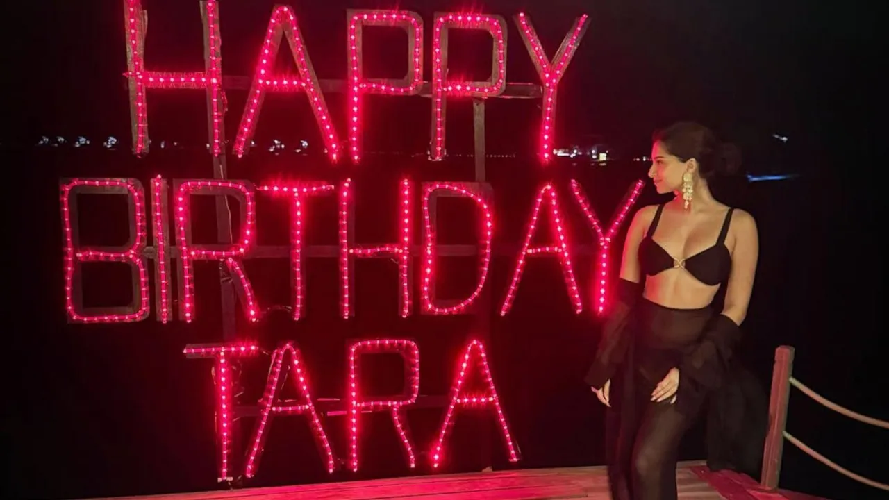 તારા સુતરીયા પ્રિ બર્થ ડે સેલિબ્રેશન ફોટા મનોરંજન રિલેશનશિપ રૂમરડ બોયફ્રેન્ડ વીર પહાડિયા