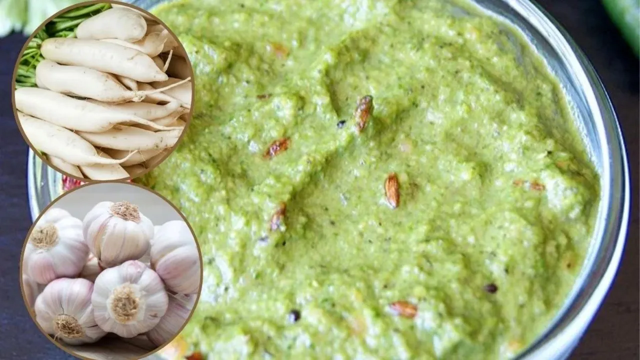 Mooli Garlic Chutney recipe, Delicious Mooli Garlic Chutney Recipe