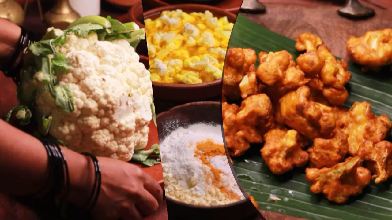 Cauliflower Flower Fry