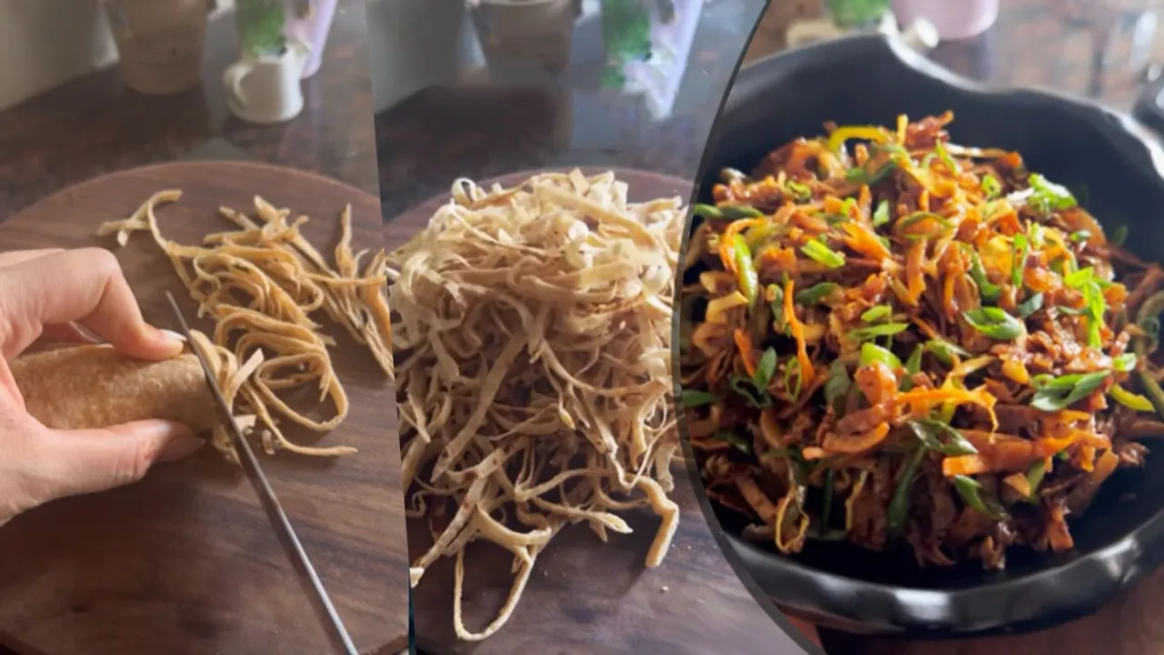 Chinese Bhel With Left Over Chapati