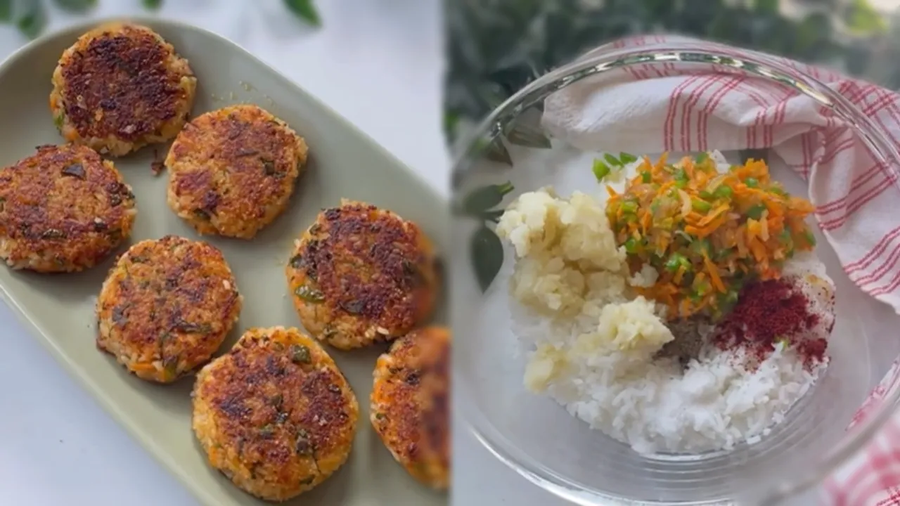 Left Over Rice Snack Quick Recipe