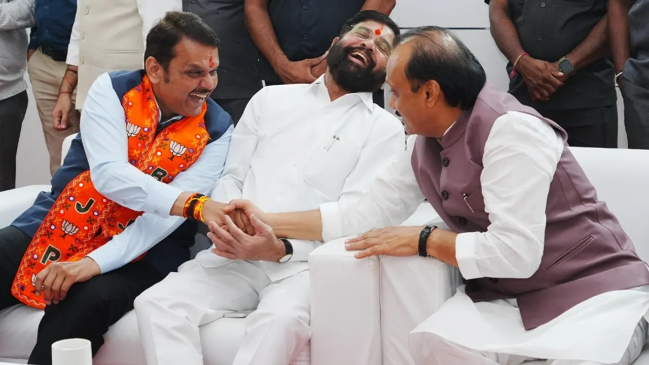Devendra Fadnavis, Eknath Shinde, Ajit Pawar