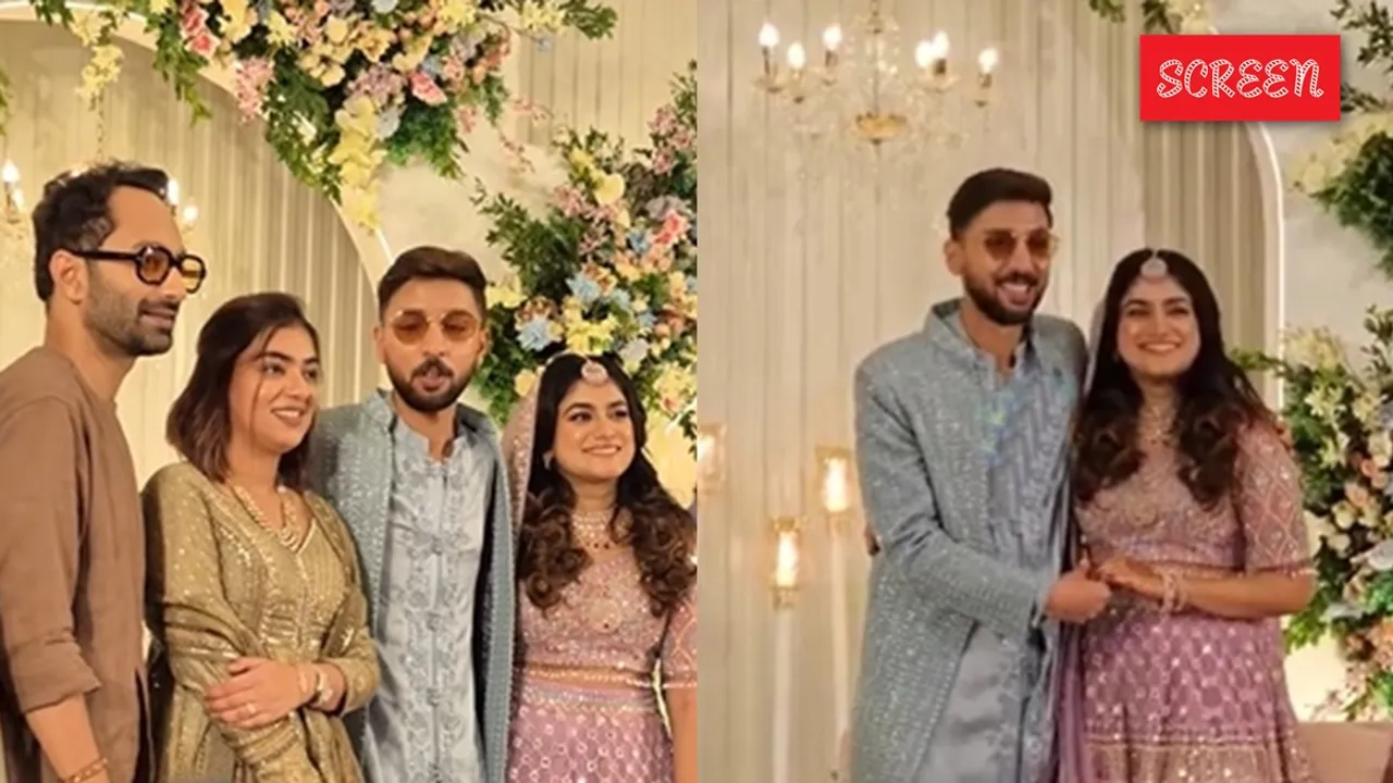 Naveen Nazim Nazriya Brother engagement