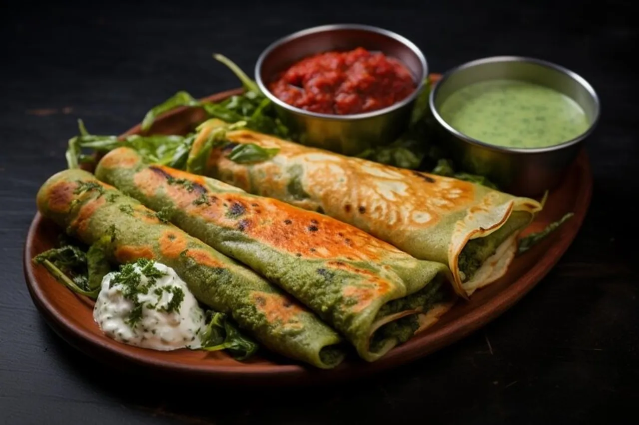Palak Egg Dosa Healthy Recipe