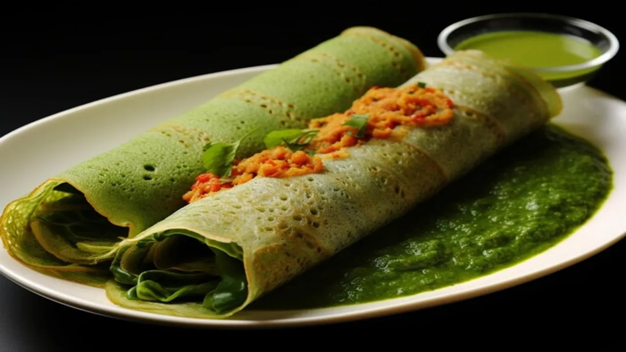 Palak Egg Dosa Healthy Recipe