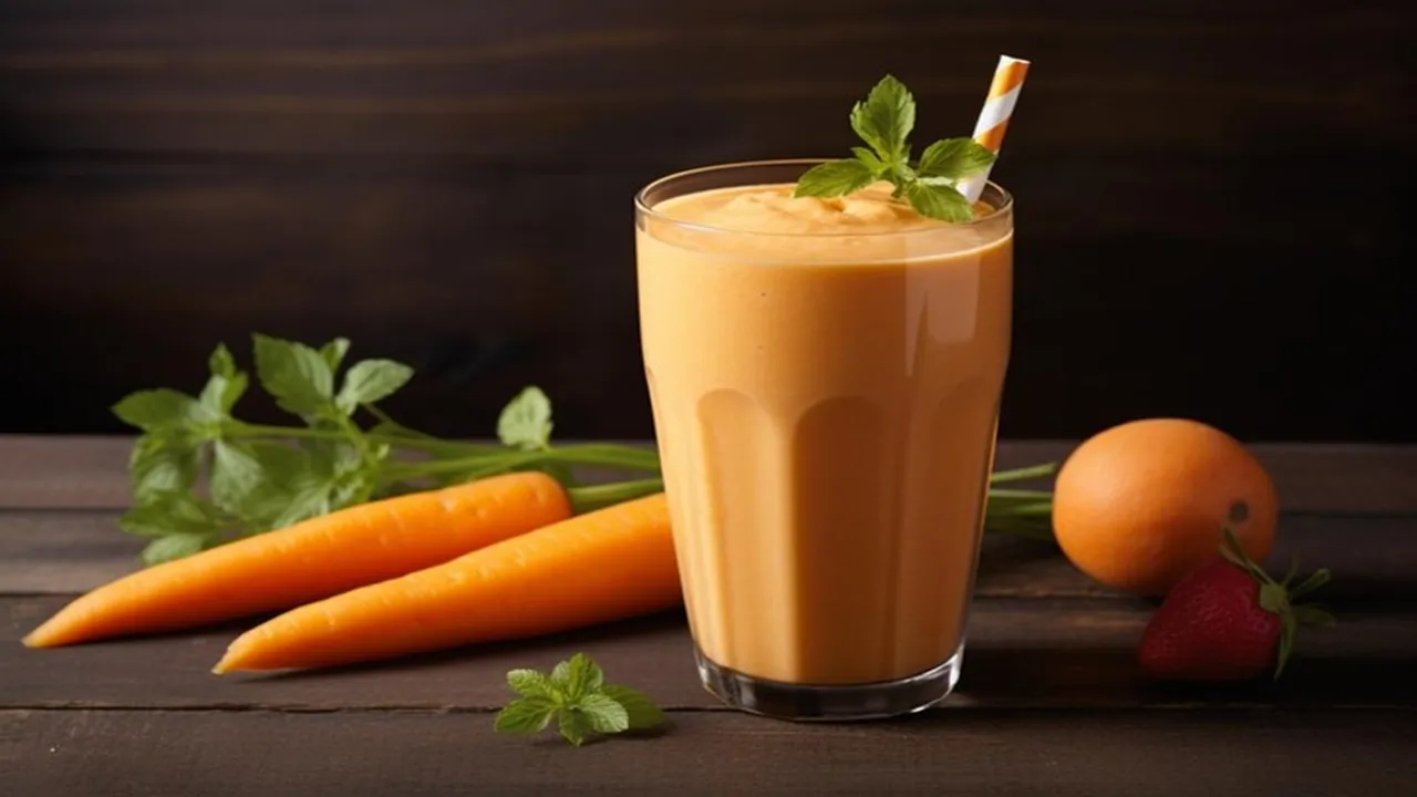 Carrot Milk Shake Recipe 