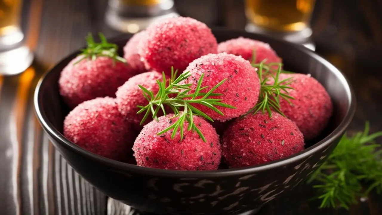 Beetroot Balls Snack Healthy Recipe 