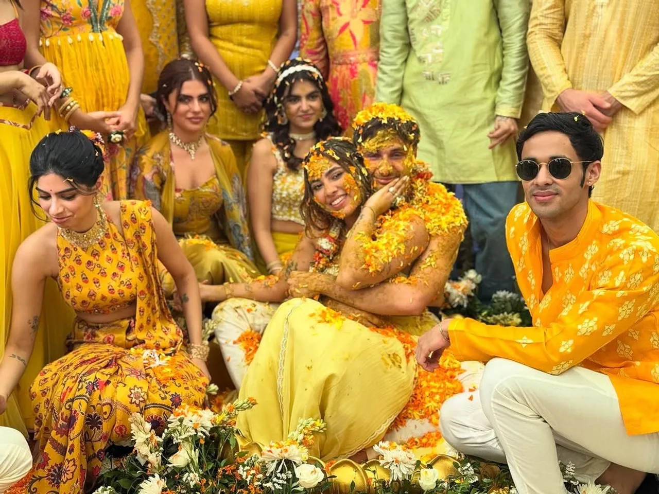 Anurag Kashyap Aaliyah Kashyap haldi ceremony photos