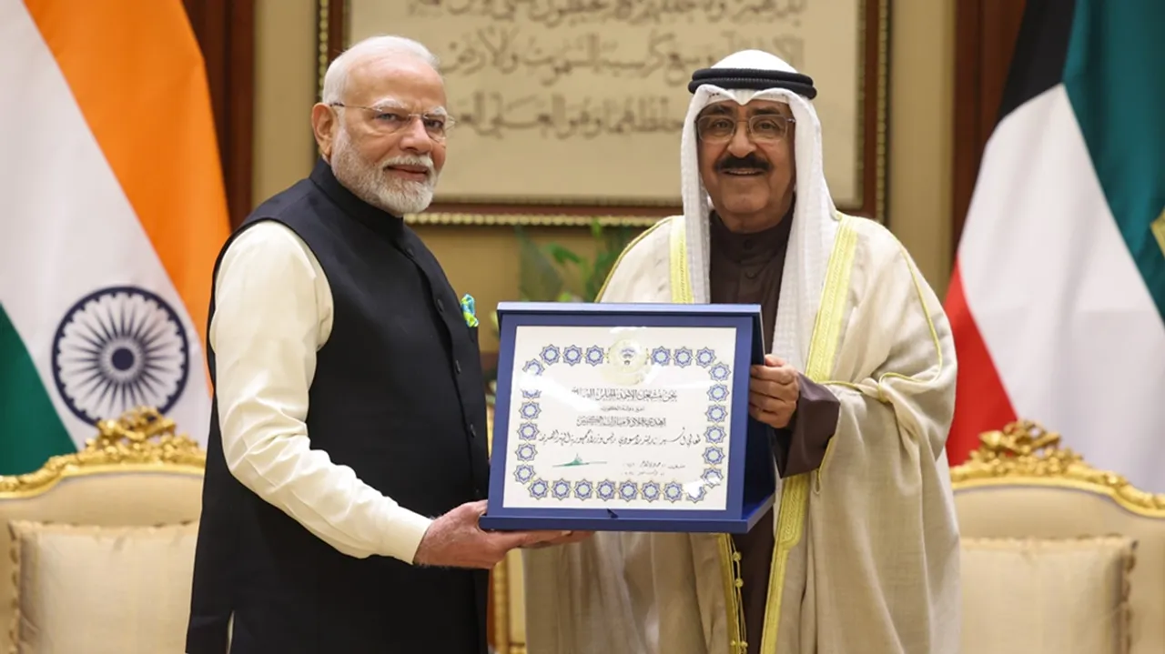 PM Modi, Kuwait highest honour, Order of Mubarak Al Kabeer