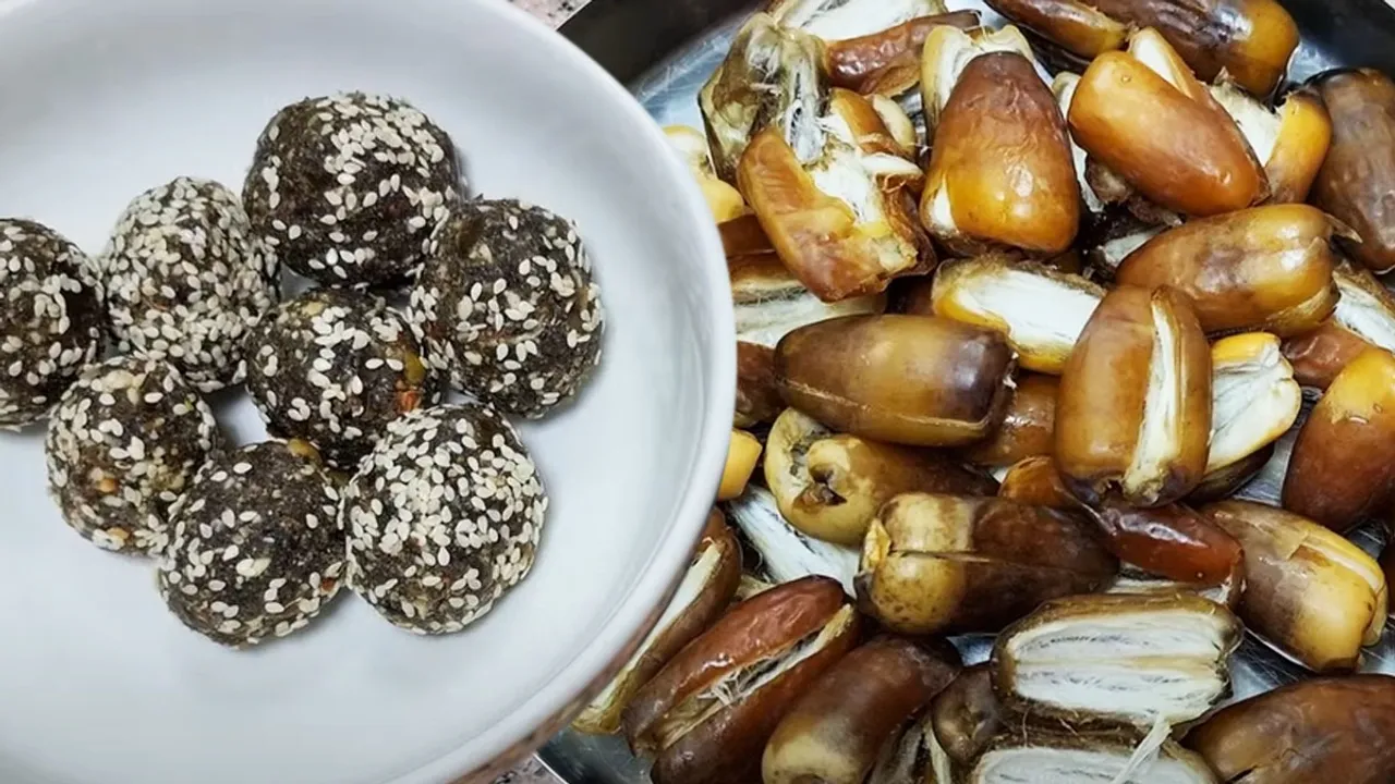 Laddu Sugarless Dates Dryfruit Healthy Recipe
