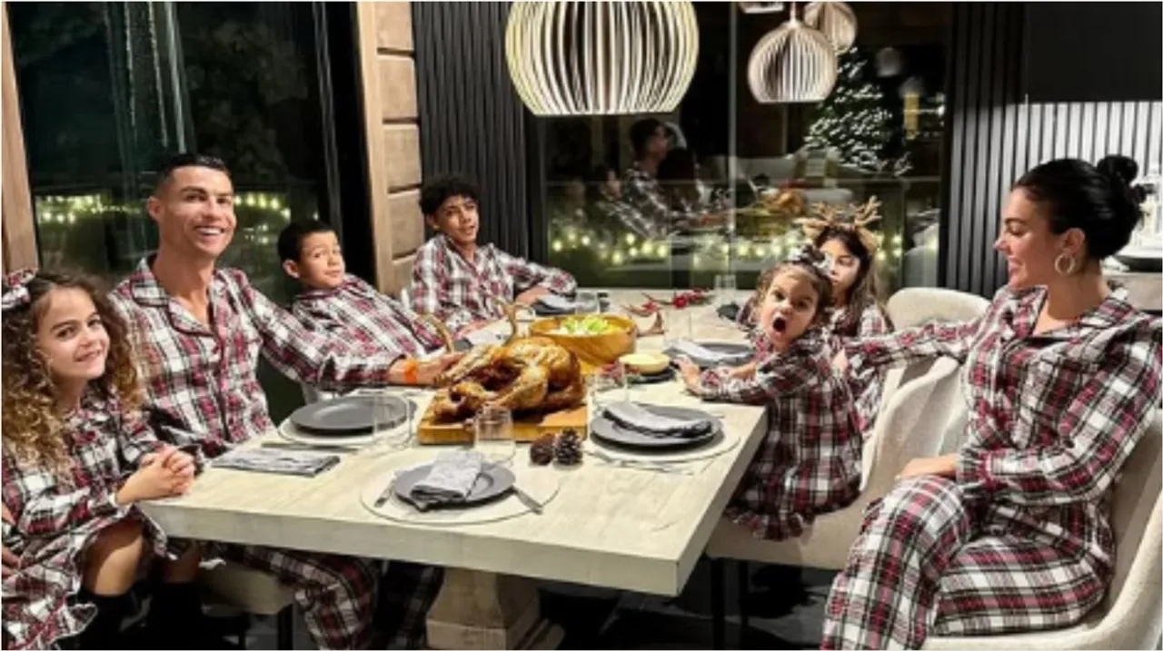 cristiano with family