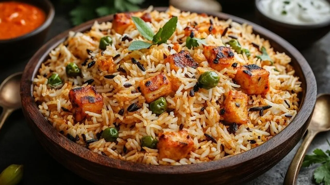 Chilli Paneer Fried Rice With Left Over Rice 