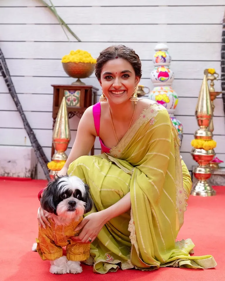 keerthi suresh Thala Pongal pics 