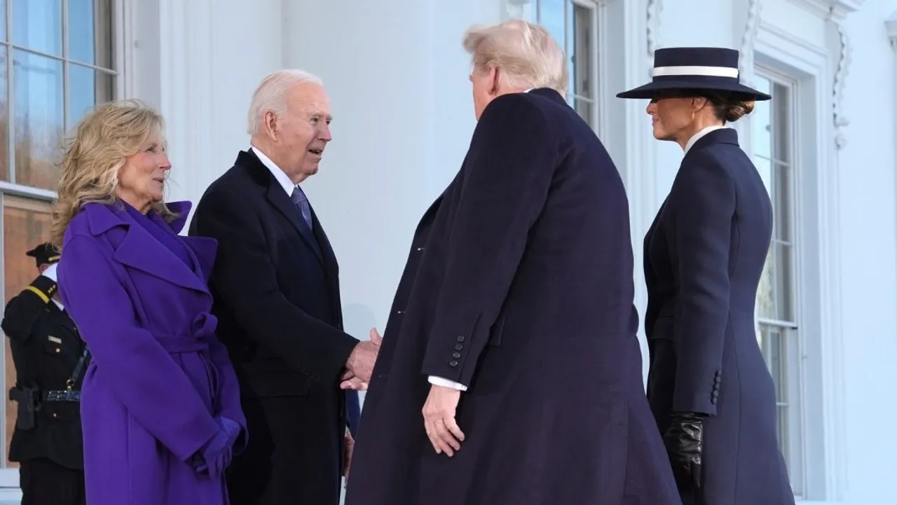 Joe Biden welcomed Donald Trump