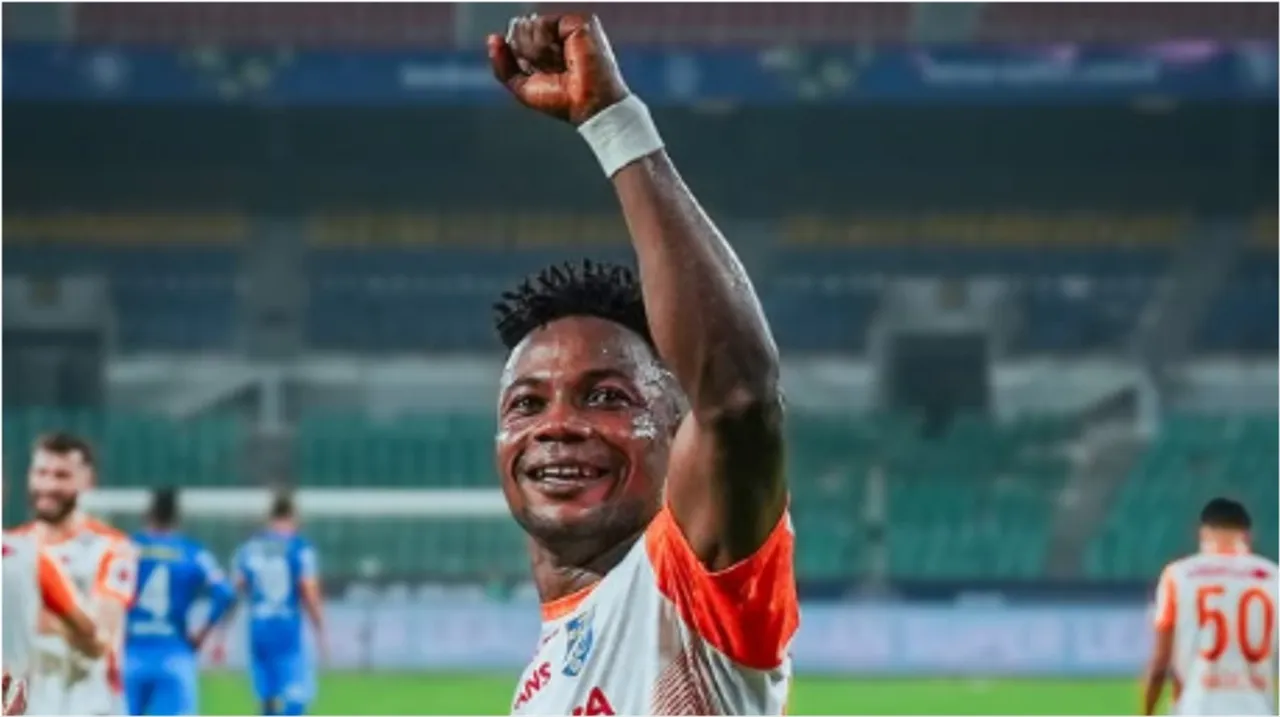 pepre score goal against chennai