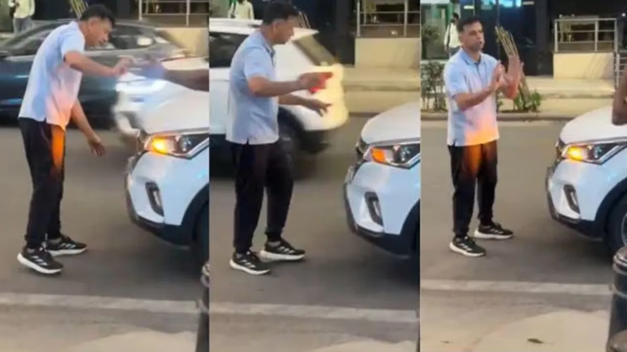 Rahul Dravid, accident