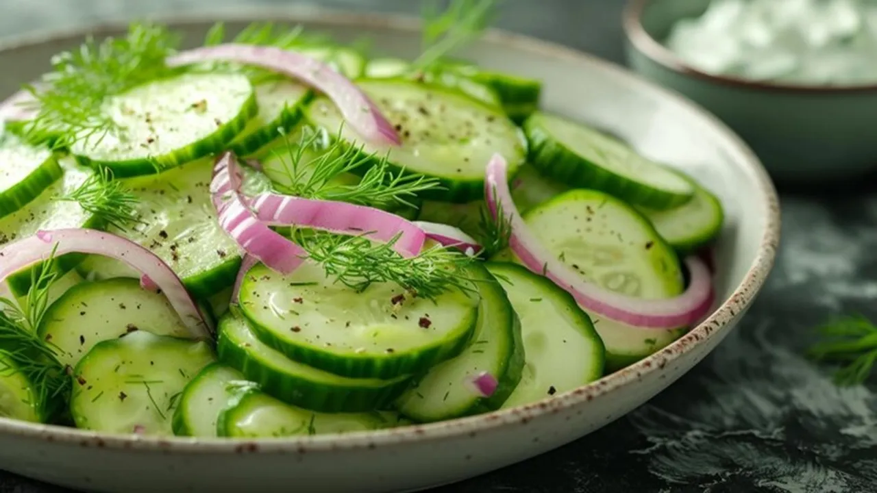Cucumber onion Salad Recipe For Weightloss