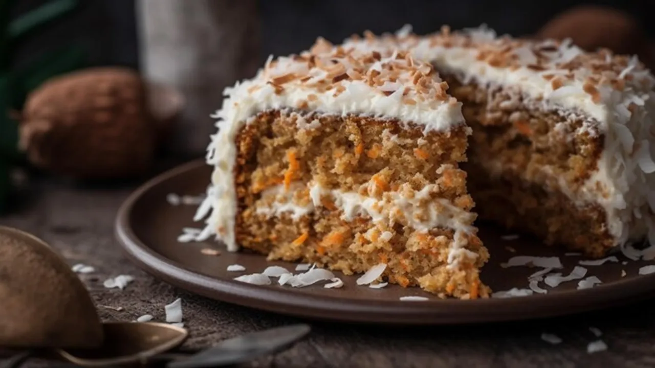 Easy Coconut Cashew Nut Cake Recipe