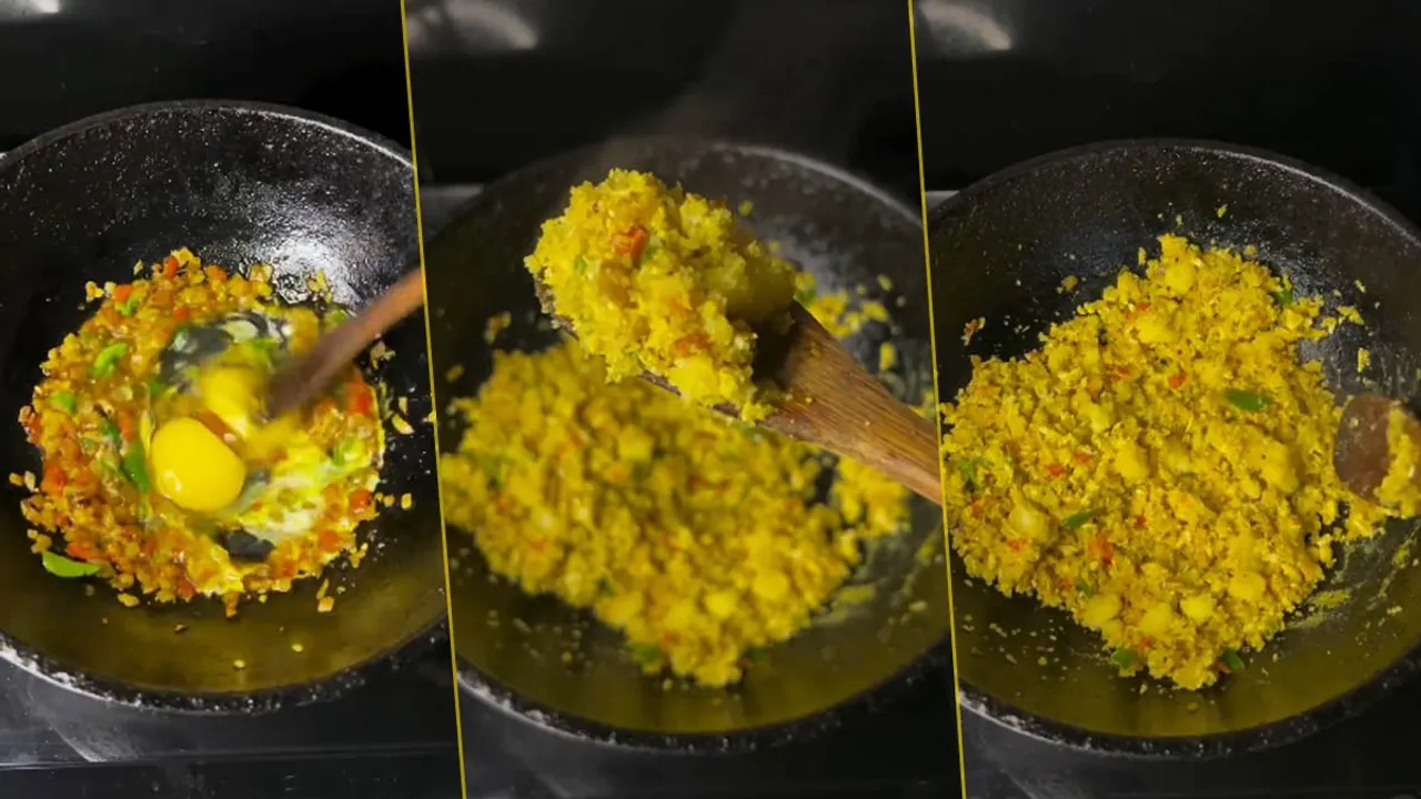 Rice Egg Puttu Healthy Breakfast Recipe