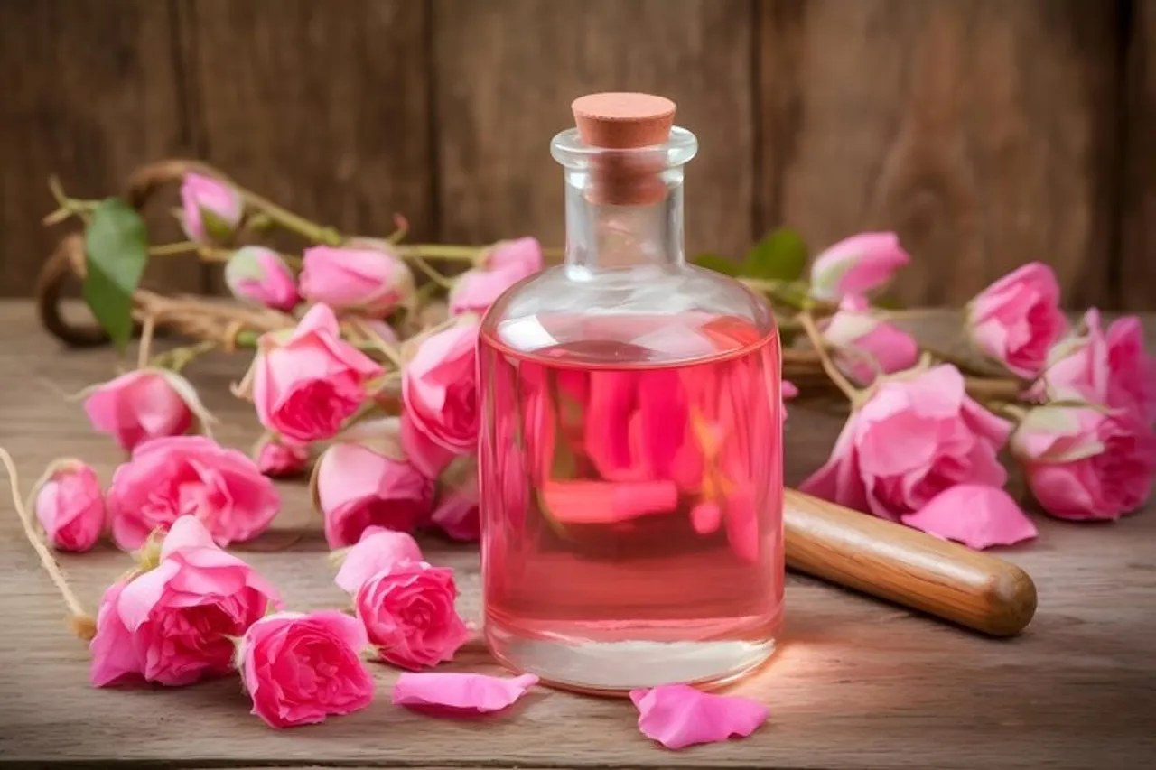 Home Made Rose Water For Glowing Skin 