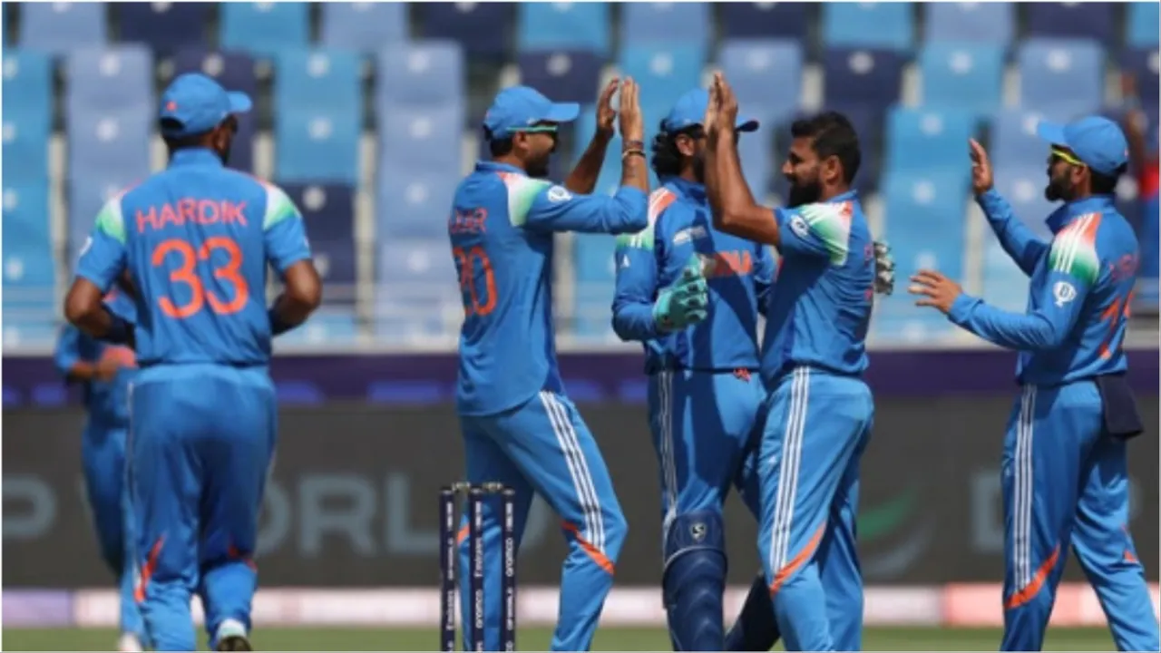 indian cenebrating wicket against bangladesh