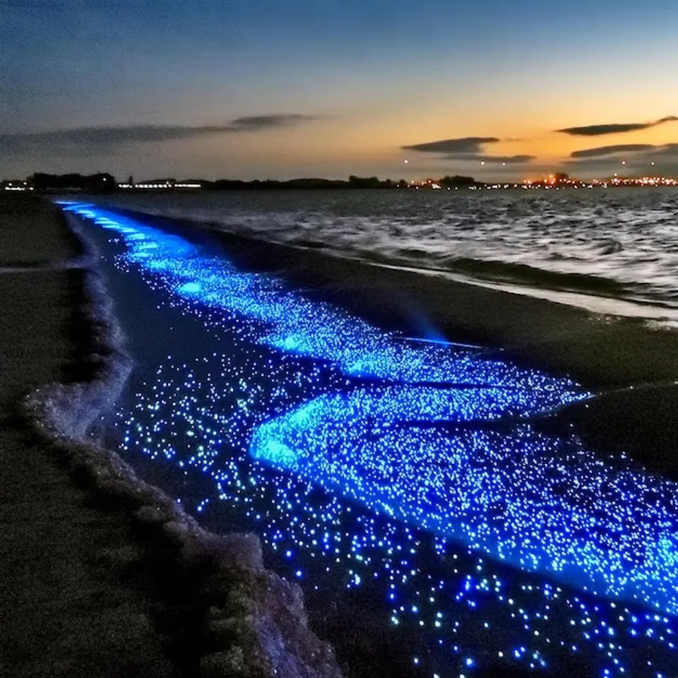 Bioluminescent Beaches  