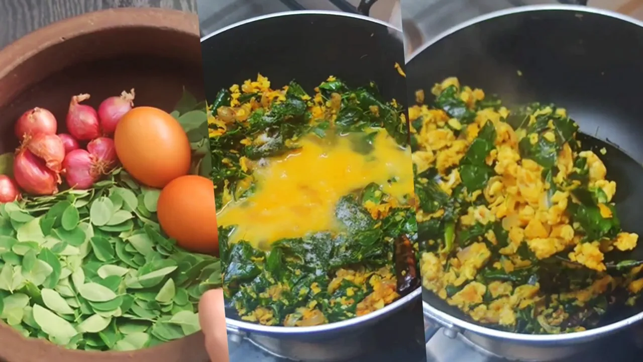 Moringa Leaves Egg Stir Fry Recipe
