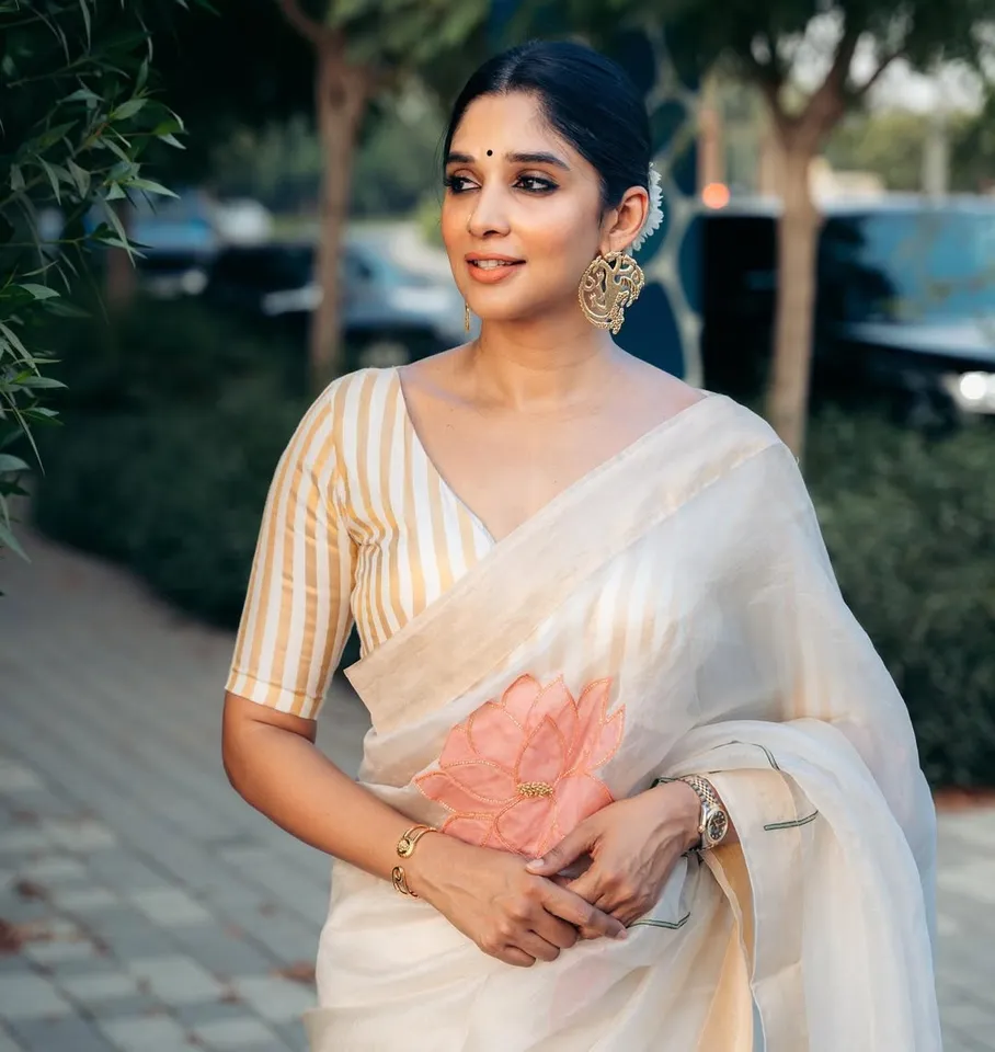 Nyla Usha Saree looks 