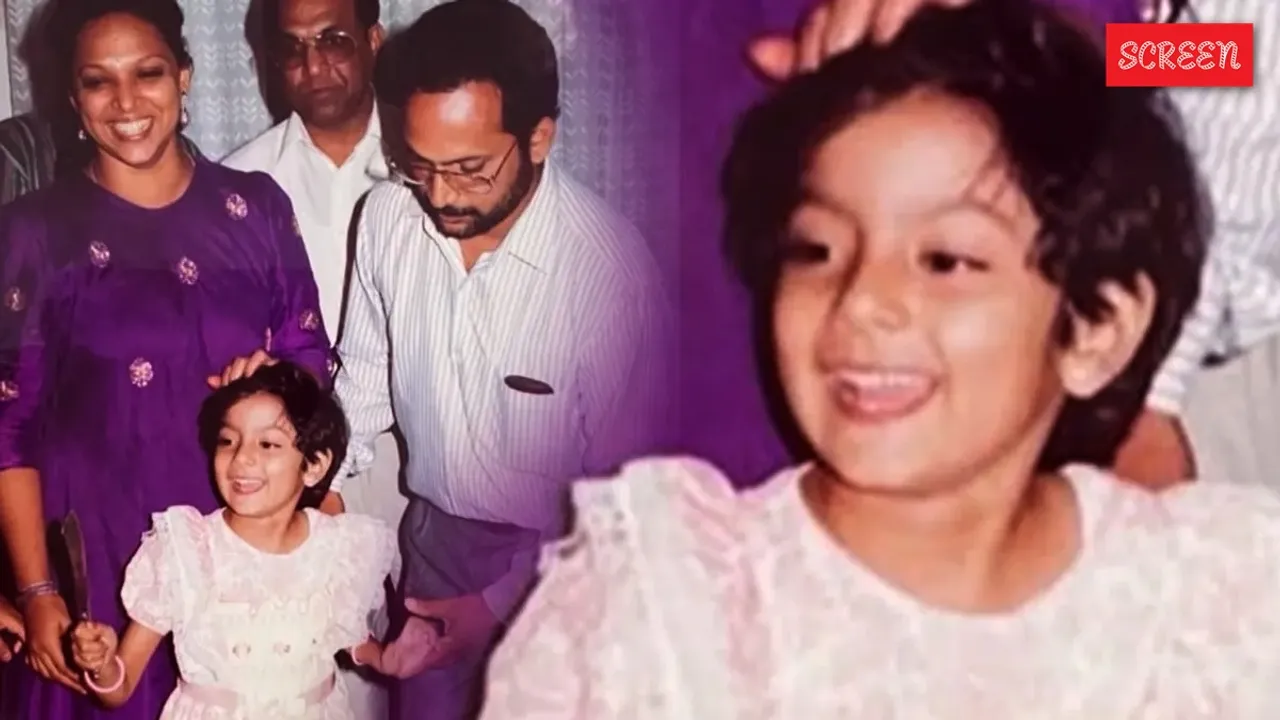 Samvritha Sunil Throwback photos with Parents 1