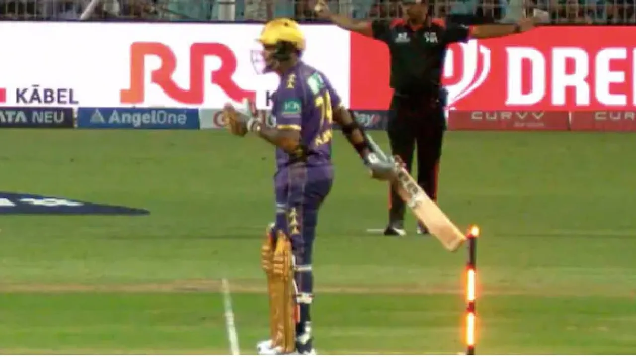 Sunil Narine Hit Wicket