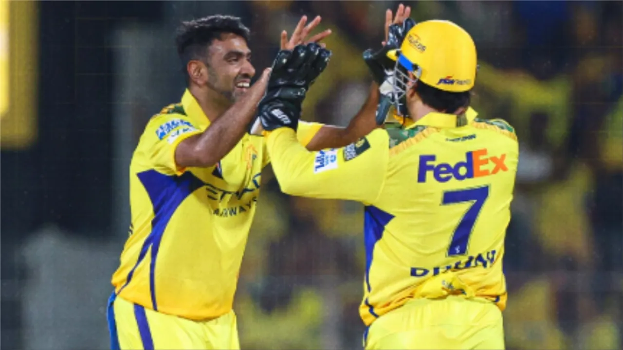 r ashwin chennai super kings ms dhoni