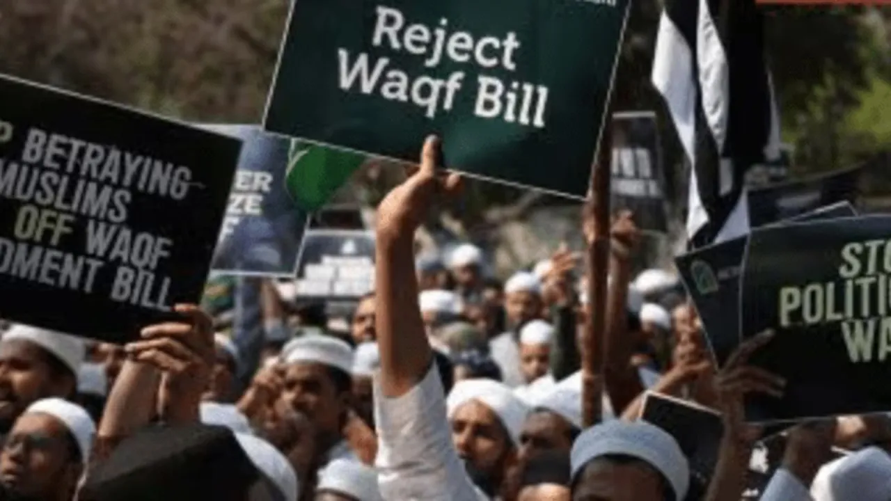 waqf protest