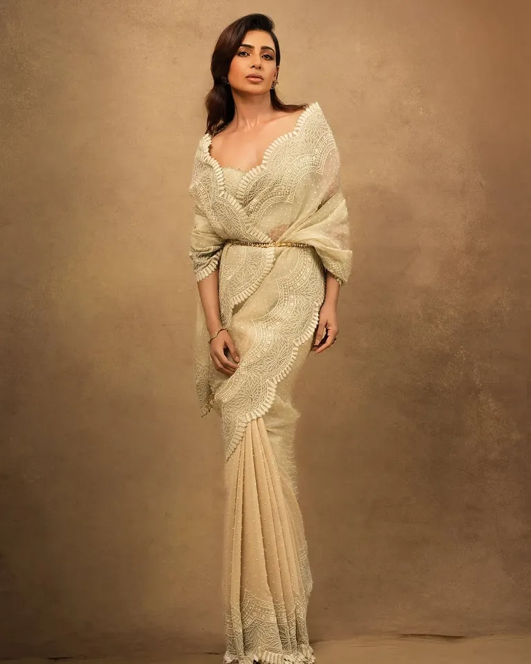 Samantha Ruth Prabhus Trending Saree Style Photoshoot
