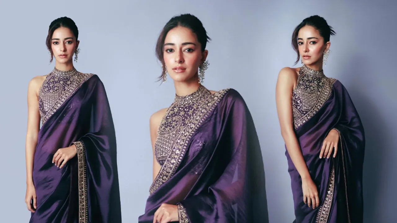 Glamorous Saree Look Of Ananya Panday 