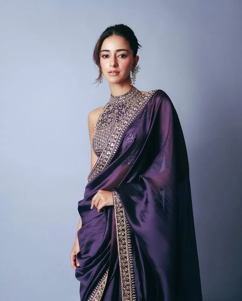 Glamorous Saree Look Of Ananya Panday 