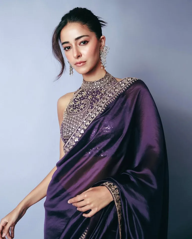 Glamorous Saree Look Of Ananya Panday 