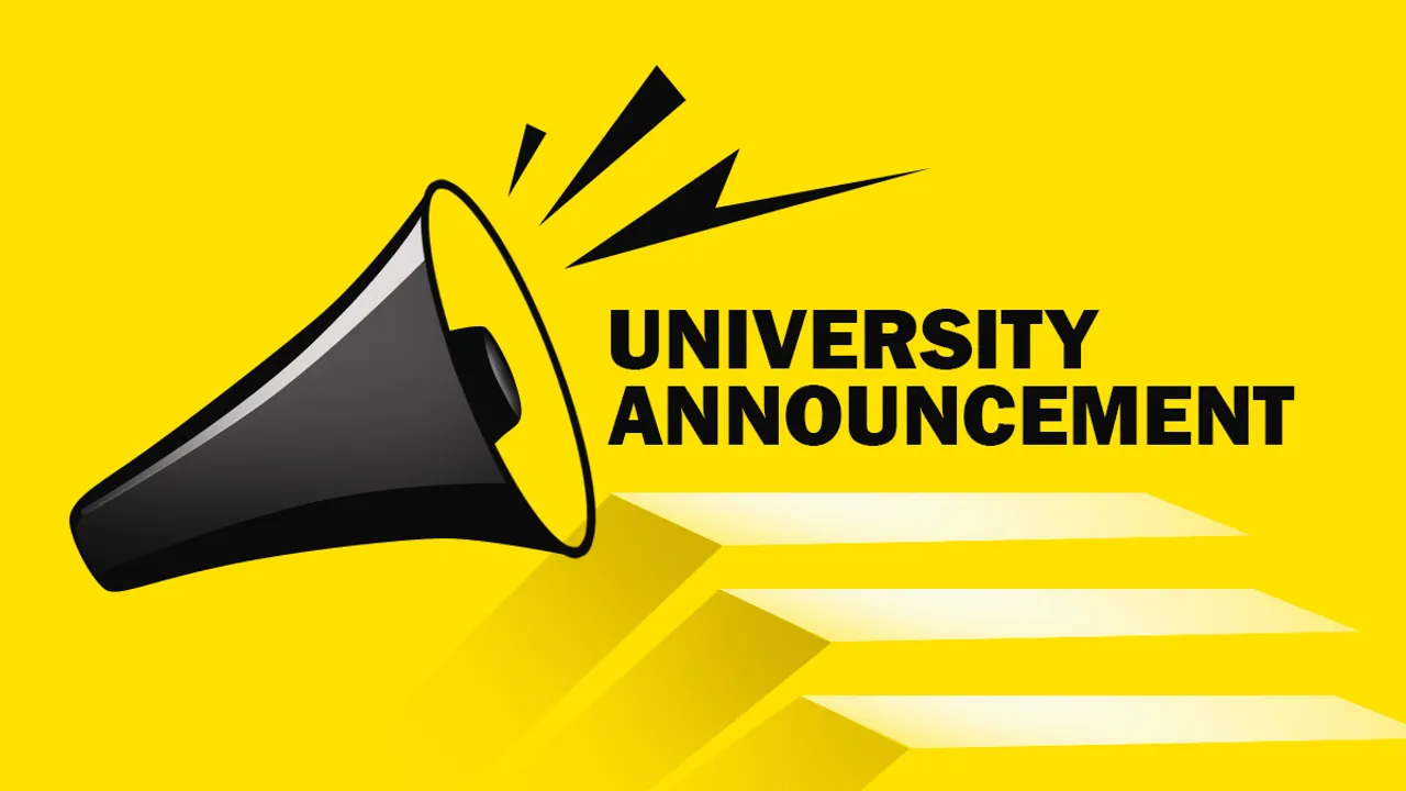 UNIVERSITY ANNOUNCEMENT 