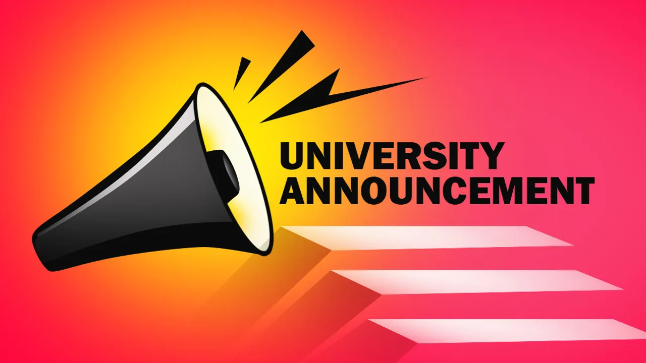 UNIVERSITY ANNOUNCEMENT 