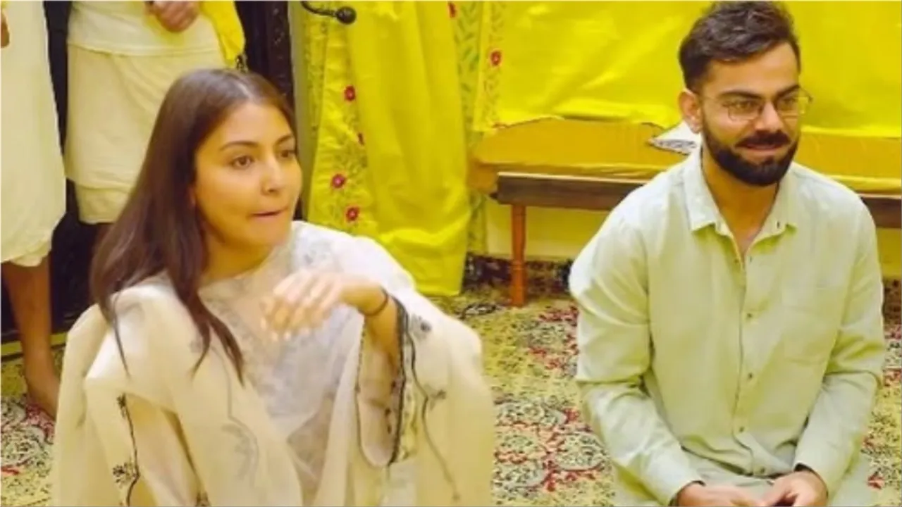 Virat Kohli, Anushka Sharma at Vrindavan