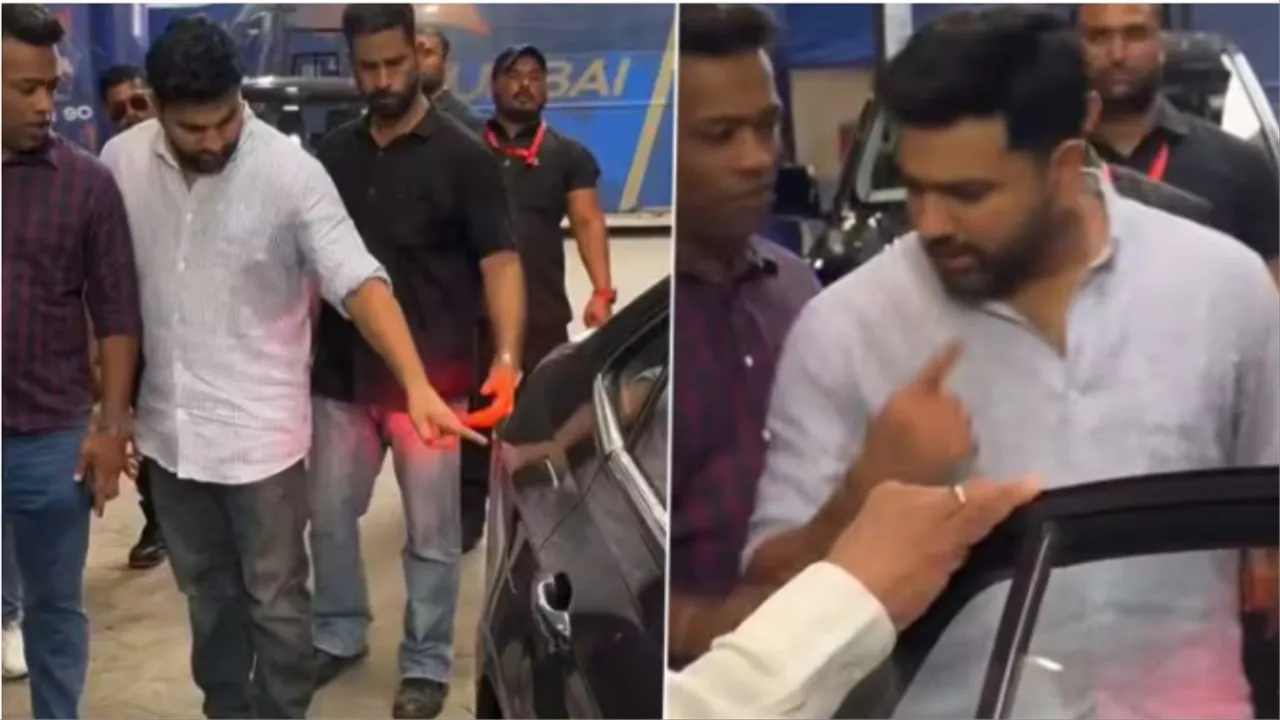 Rohit Sharma Car Scratch