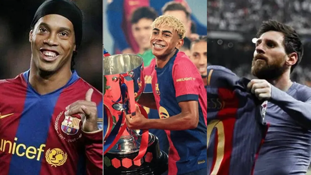 Lamine Yamal, Messi, Ronaldinho