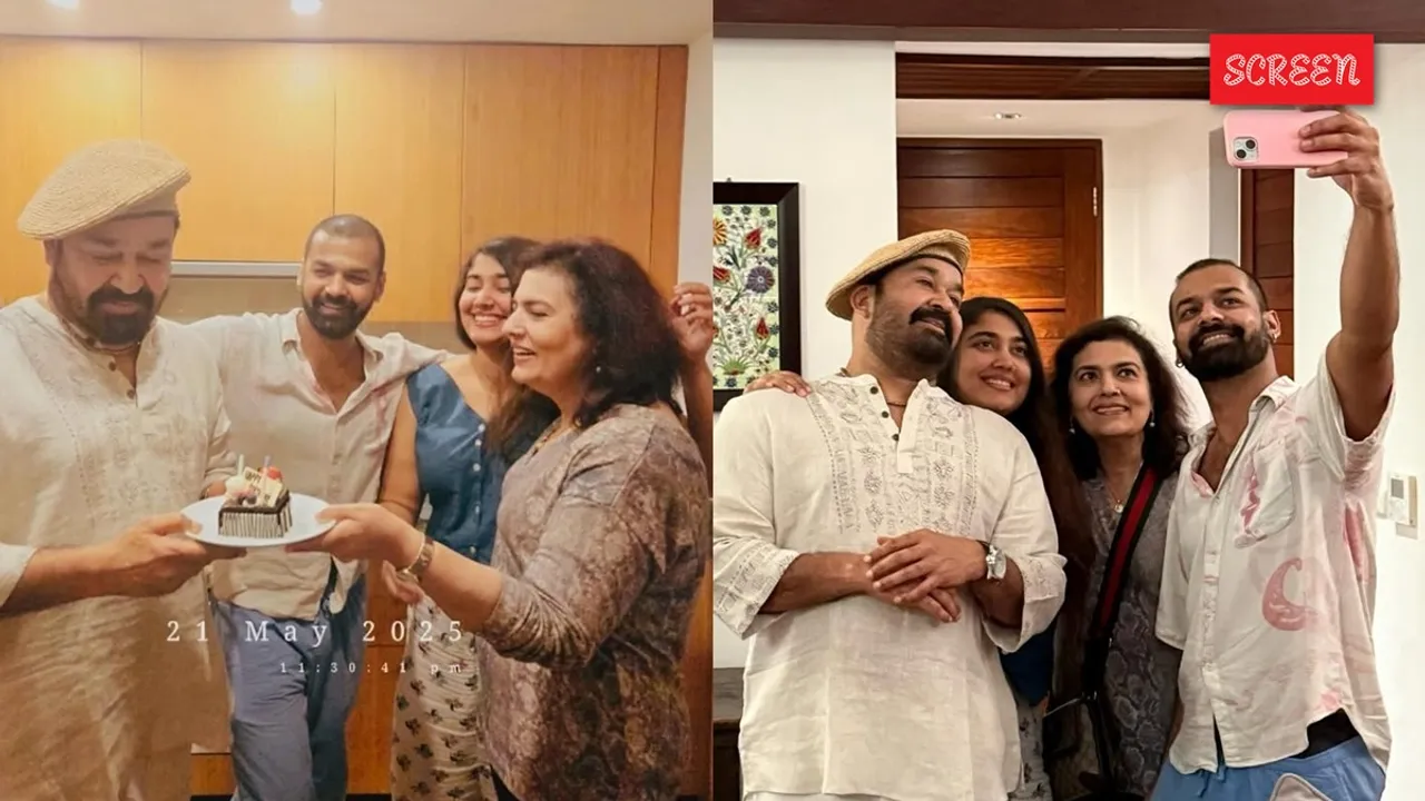 Mohanlal Birthday celebration with family