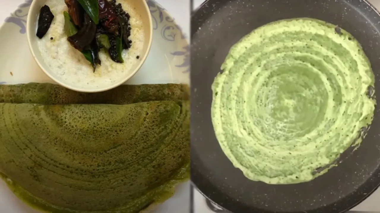 Spinach Dosa Recipe
