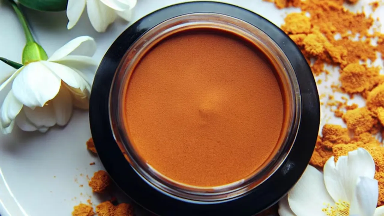 Coffee Powder And Turmeric Powder Instant Glowing Cream 