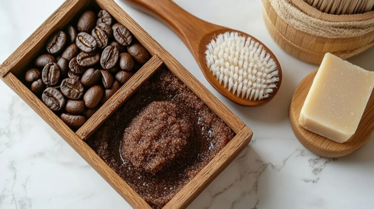 Coffee Powder And Turmeric Powder Instant Glowing Cream