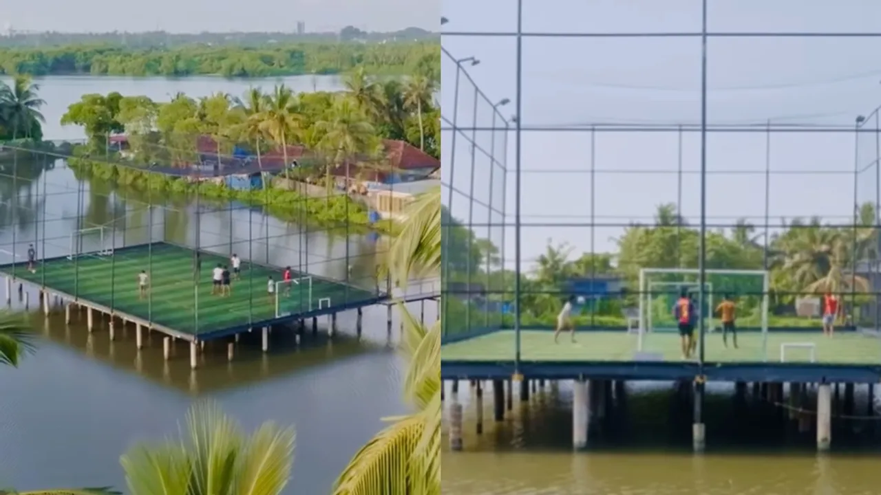 Floating Football Ground in Kochi