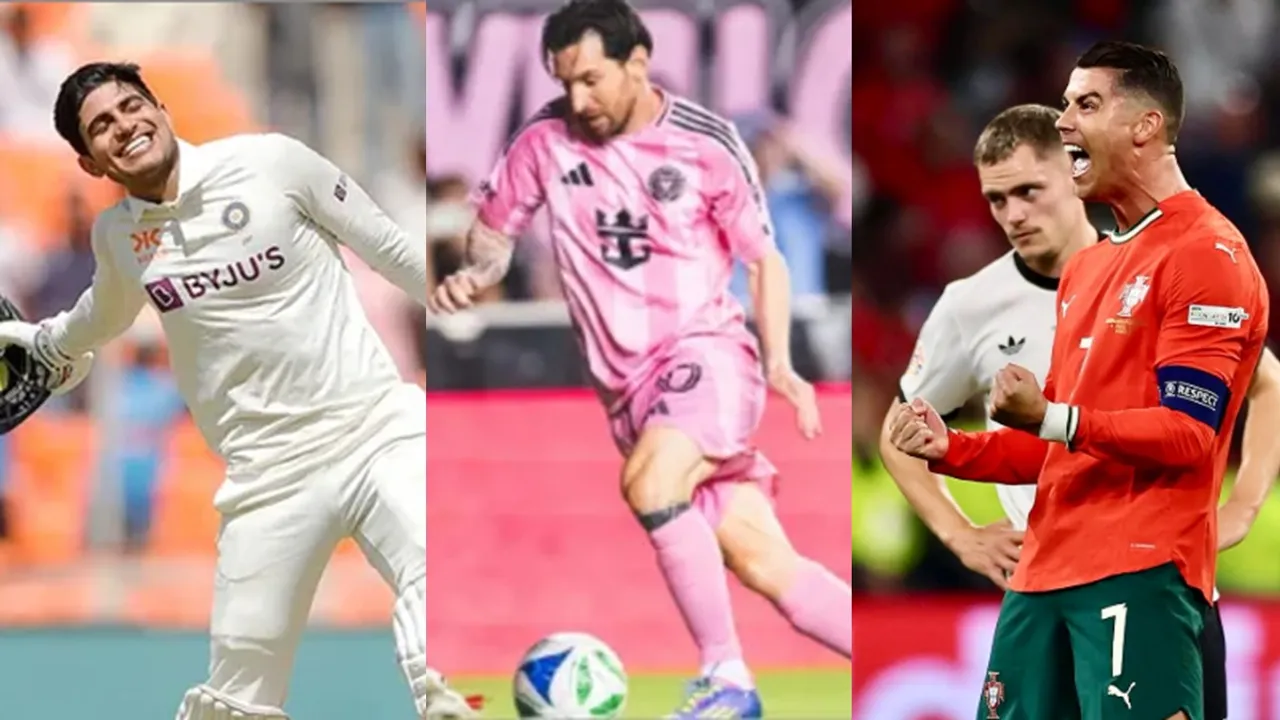 Shubman Gill, Lionel Messi, Cristiano Ronaldo