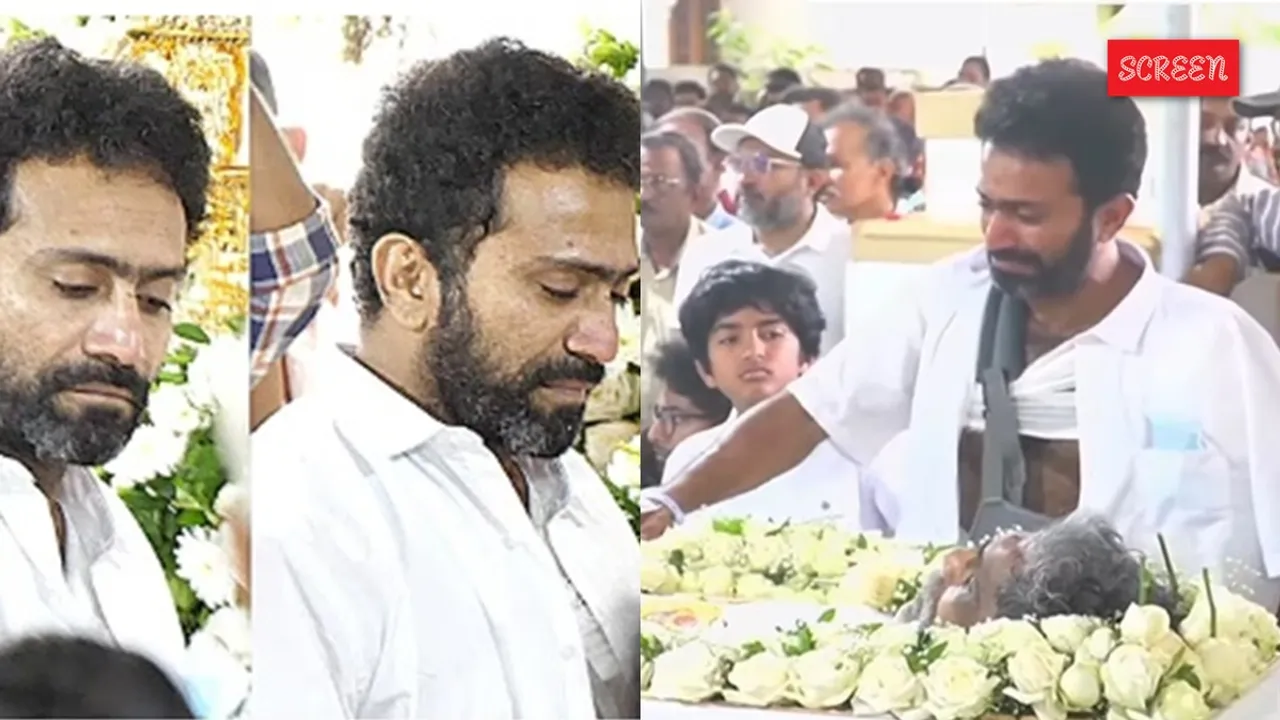 shine Tom chacko father funeral video